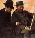 The Amateurs also known as Paul Lafond and Alhonse Cherfils Examening a Painting 1878 1880 PC