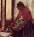 Woman Ironing circa 1892 1895 Walker Art Gallery England