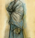 Woman in Blue also known as Portrait of Mlle  Helene Rouart 1886 PC