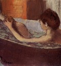 Woman in a Bath Sponging Her Leg circa 1883 1884 Musee d Orsay France