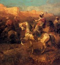 Schreyer Adolf Arab Horsemen On The March