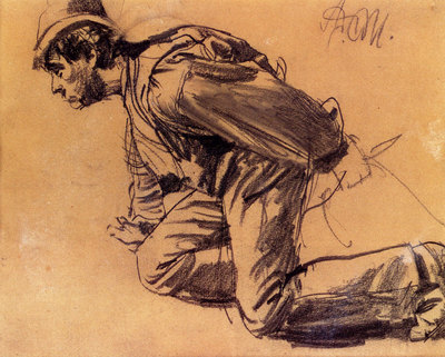 Menzel Adolph Von Study Of