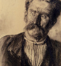 Menzel Adolf Friedrich Head Of A Man