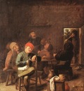 BROUWER Adriaen Peasants Smoking And Drinking