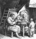 OSTADE Adriaen Jansz van Prayer Before The Meal