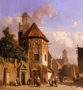 Everson Adrianus View Of A Dutch Street