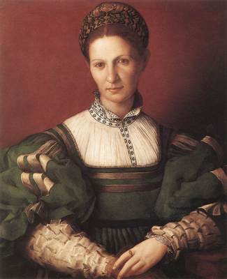 BRONZINO Agnolo Portrait Of A Lady In Green