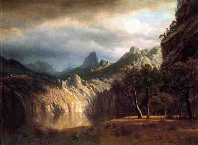 Bierstadt Albert In Western Mountains