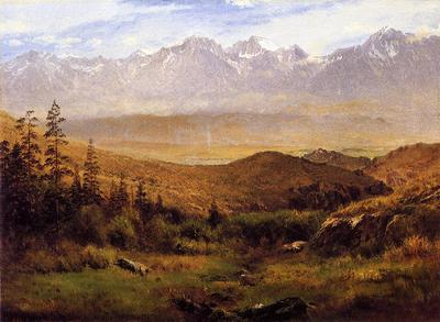 Bierstadt Albert In the Foothills of the Mountais