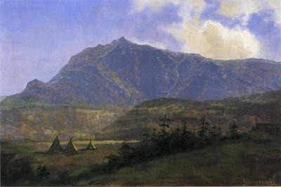 Bierstadt Albert Indian Encampment