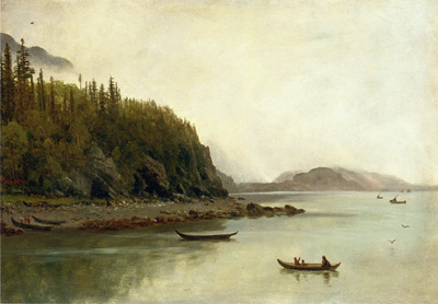 Bierstadt Albert Indians Fishing