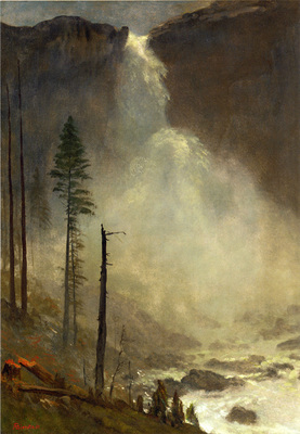 Bierstadt Albert Nevada Falls