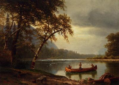 Bierstadt Albert Salmon Fishing on the Cascapediac River