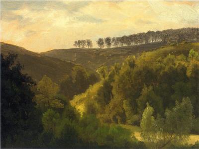 Bierstadt Albert Sunrise over Forest and Grove