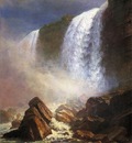 Bierstadt Albert Falls of Niagara from Below