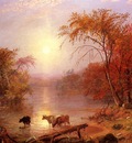 Bierstadt Albert Indian Summer Hudson River
