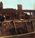 Bierstadt Albert Wharf Scene