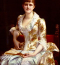 Cabanel Alexander Portrait Of Young Lady