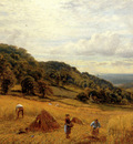 Glendening Alfred Augustus Harvesting At Luccombe Isle Of Wight