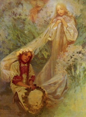 Mucha Alphonse Maria Madonna Of The Lilies