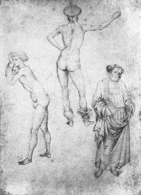 PISANELLO Nude Men And St Peter