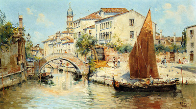 reyna antonio venetian canal scenes pic
