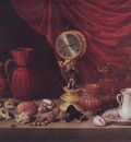 PEREDA Antonio de Still life With A Pendulum