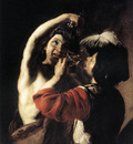 MANFREDI Bartolomeo Bacchus and a Drinker
