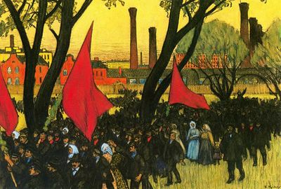 May Day Demostration at the putilov Plant