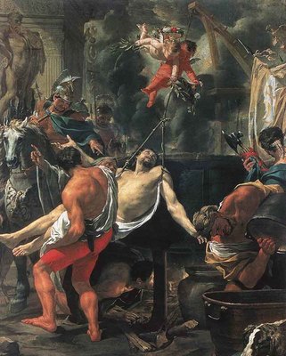 LE BRUN Charles Martyrdom Of St John The Evangelist At Porta Latina