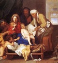 LE BRUN Charles Holy Family With The Adoration Of The Child