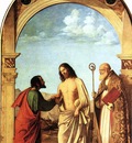 CIMA da Conegliano The Incredulity Of St Thomas With St Magno Vescovo