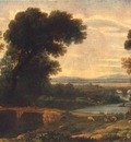 claude lorrain landscape with the rest on the flight into egypt
