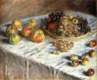 Monet Claude Still Life Apples And Grapes