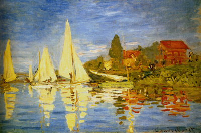 Monet Regatta At Argenteuil