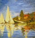 Monet Regatta At Argenteuil