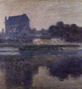 monet the church of vernon in the mist