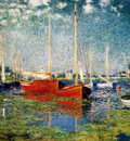 Monet The Red Boats Argenteuil