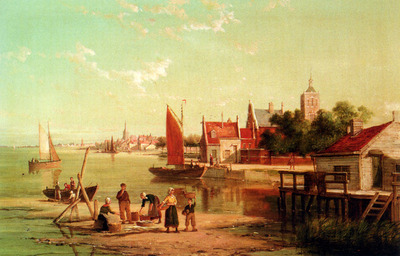 Dommersen William On The River Amstel Amsterdam Holland