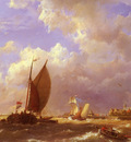 Dommelshuizen Cornelis Christiaan A Sunlit Dock