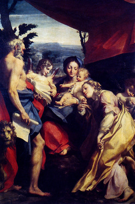 Correggio Madonna Of St Jerome