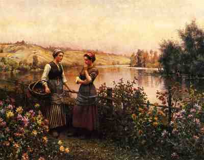 Knight Daniel Ridgway Stopping for Conversation