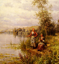 Knight Louis Aston Country Women After Fishing On A Summer Afternoon