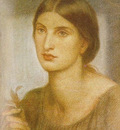 Rossetti Dante Gabriel Study of a Girl