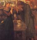 Rossetti Dante Gabriel Tristram and Isolde Drinking the Love Potion