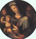 BECCAFUMI Domenico The Holy Family With Young Saint John