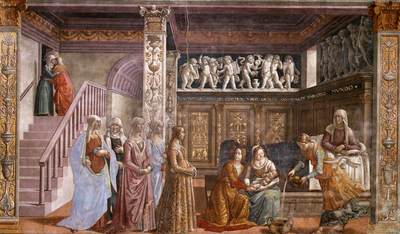 GHIRLANDAIO Domenico Birth Of Mary