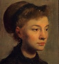Degas Edgar Head of a Young Woman
