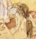 Degas Edgar Woman At Her Toilet