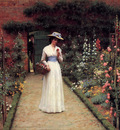 Leighton Edmund Blair Lady in a Garden